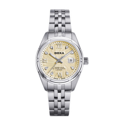 Doxa D174SCM – Nữ – Kính Sapphire – Quartz (Pin) – Dây Kim Loại