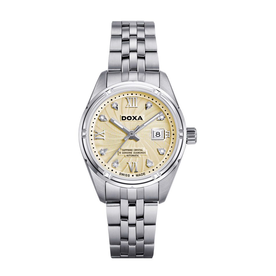 Doxa D174SCM – Nữ – Kính Sapphire – Quartz (Pin) – Dây Kim Loại