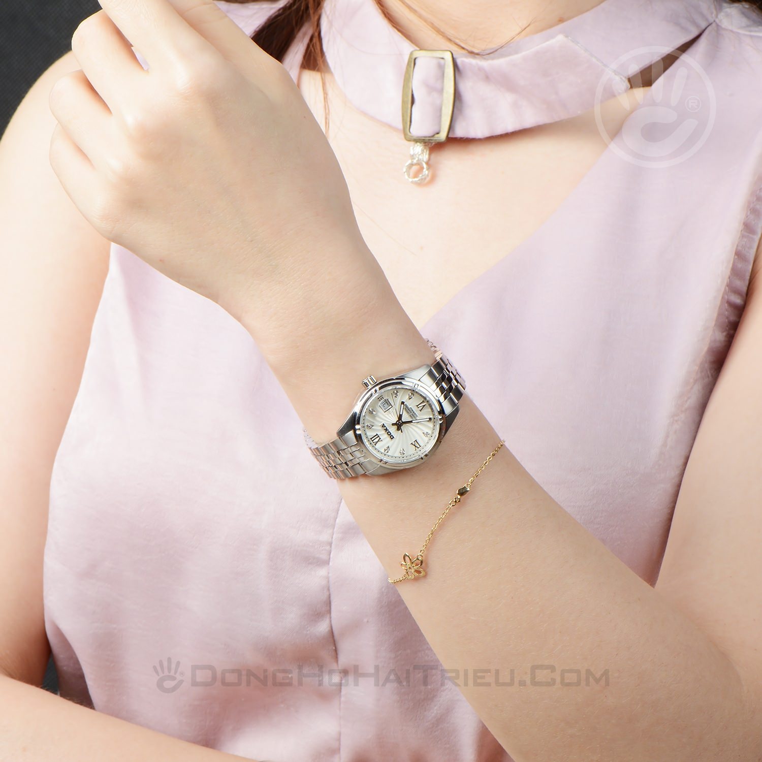 Doxa D174SCM – Nữ – Kính Sapphire – Quartz (Pin) – Dây Kim Loại - Ảnh 2